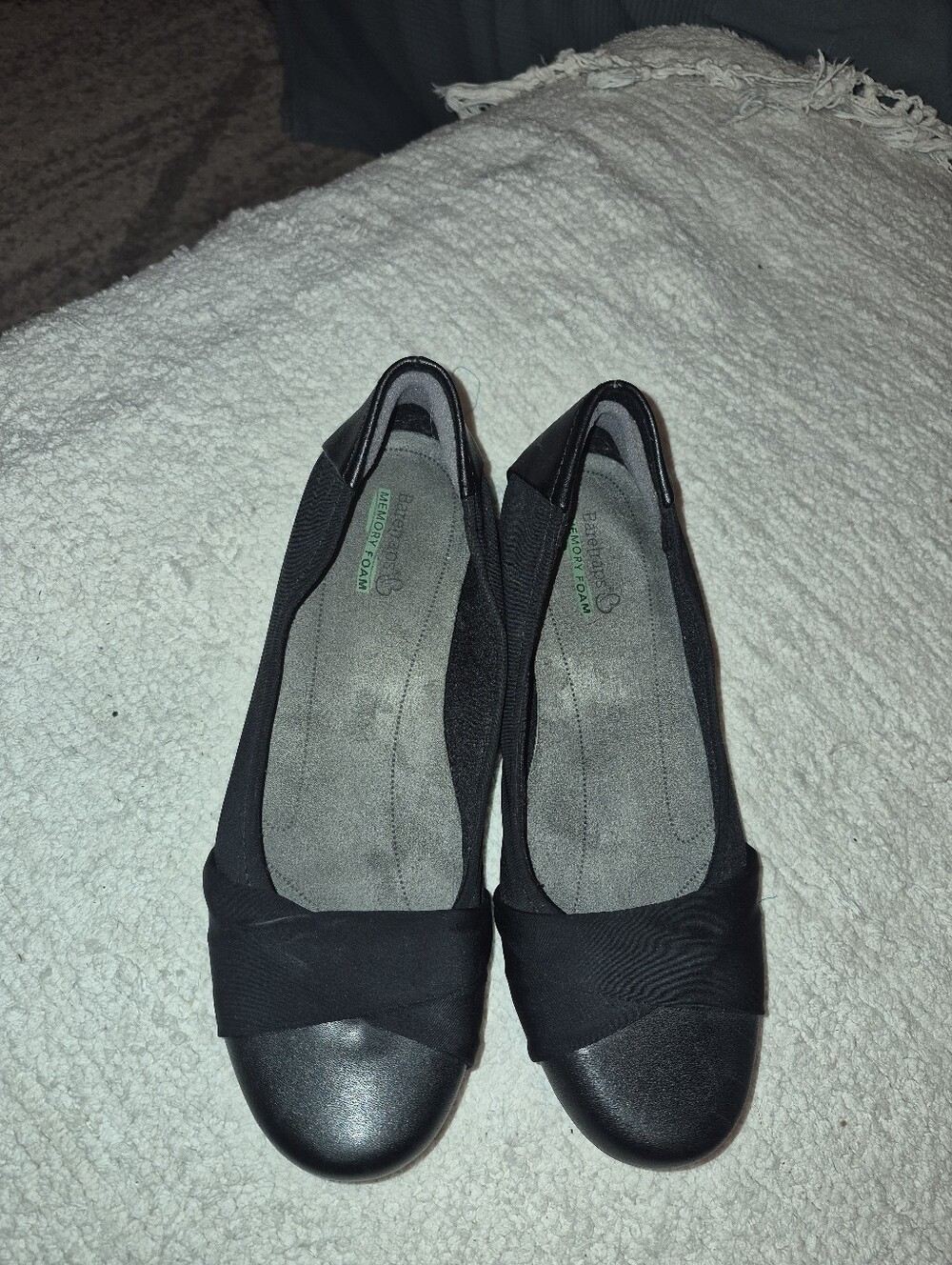 BareTraps Black Slip-On Ballet Flats